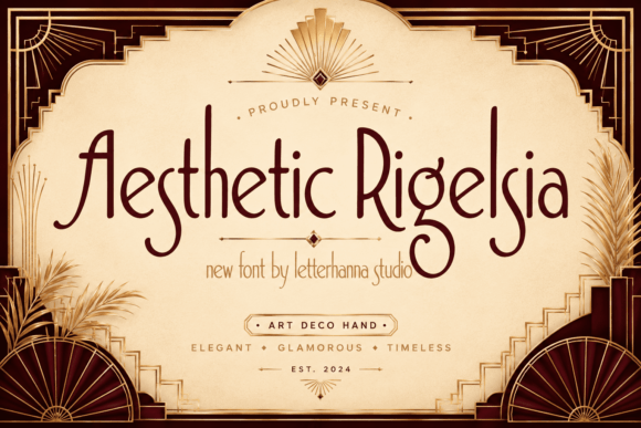 Aesthetic Rigelsia: The Premium Display Font for Elevating Your Brand Identity