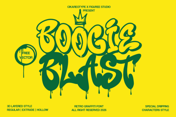 Boogie Blast: The Vibrant Display Font for Editorial Design