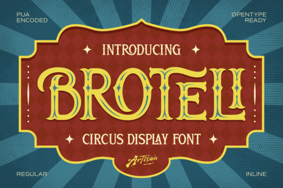 Broteli: The Vintage Display Font That Brings Circus Magic to Your Crafts