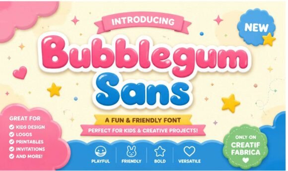 Bubblegum Sans: The Perfect Typeface for Handmade Labels and Shop Branding