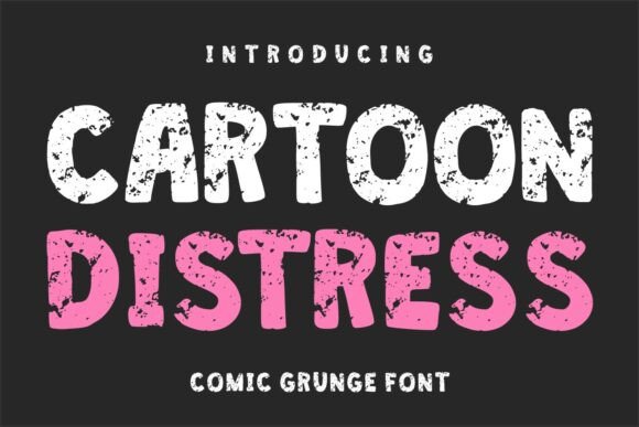 Cartoon Distress: The Bold Display Typeface for Impactful Web Design