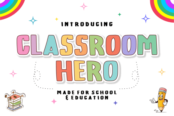 Classroom Hero: The Bold Handwritten Typeface for Crafters and Sellers