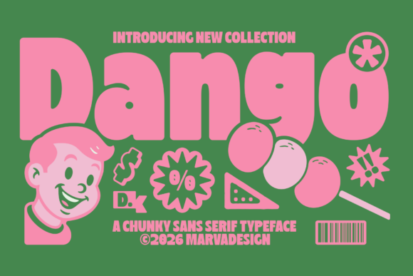 Dango: The Sweet Display Typeface for Memorable Brand Identity