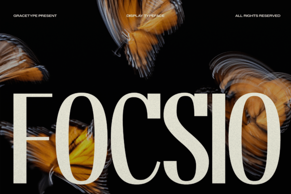 Focsio: The Bold Display Typeface for Polished Branding