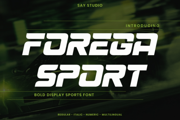 Forega Sport: The Bold Typeface for High-Impact Marketing
