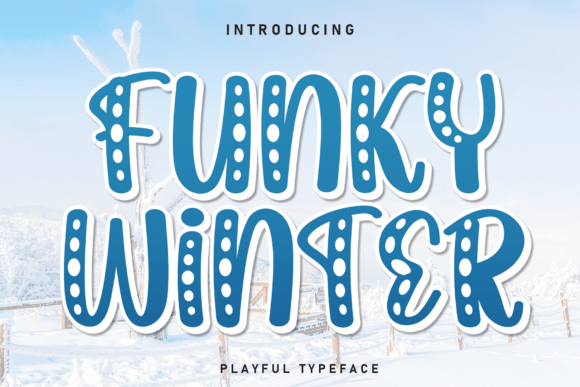 Funky Winter: A Creative Display Font for Modern Editorial Design
