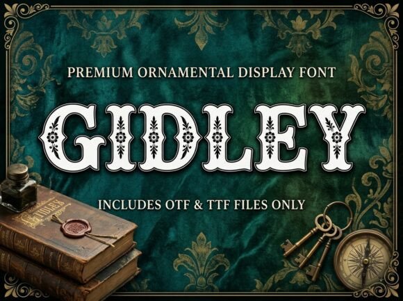 Gidley: A Western-Inspired Display Font for Bold Branding