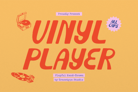 Give Your Brand a Groovy Touch with Vinyl Player Font
