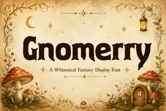 Gnomerry: A Whimsical Display Font for Storybook Branding