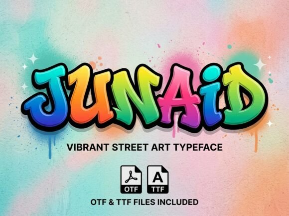 Junaid: The Bold Display Font That Brings City Energy to Your Craft Shop