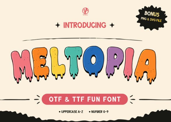 Meltopia: The Playful Display Font That Elevates Small Business Branding