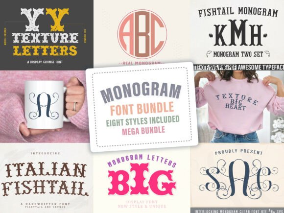 Monogram Bundle: A Premium Display Typeface for Digital Branding