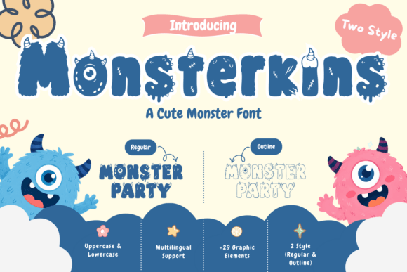Monsterkins: The Playful Display Typeface for Scroll-Stopping Campaigns