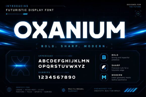 Oxanium: A Bold Typeface for Modern Editorial Design