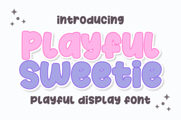 Playful Sweetie: A Display Font for Digital Creativity