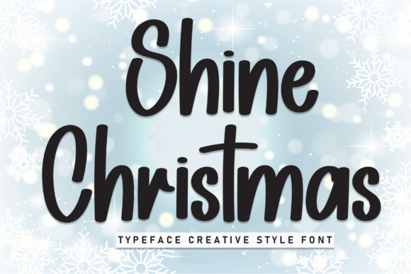 Shine Christmas: A Holiday Display Font for Festive Campaigns