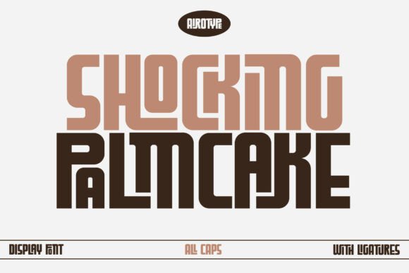 Shocking Palm Cake: A Bold Display Typeface for Modern Web Design