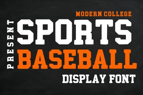 Sports Baseball: The Bold Typeface for Handmade Product Branding