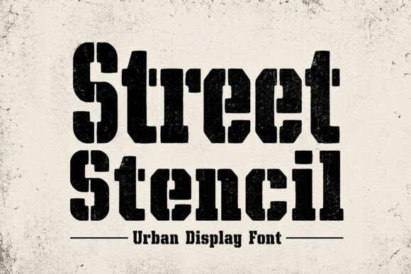 Street Stencil: A Gritty Urban Typeface for Bold Branding