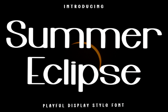 Summer Eclipse: A Festive Typeface for Editorial Design