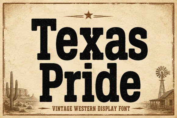 Texas Pride: The Bold Typeface for Scroll-Stopping Marketing