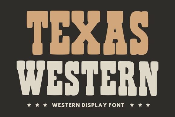 Texas Western: A Bold Display Typeface for Digital Branding