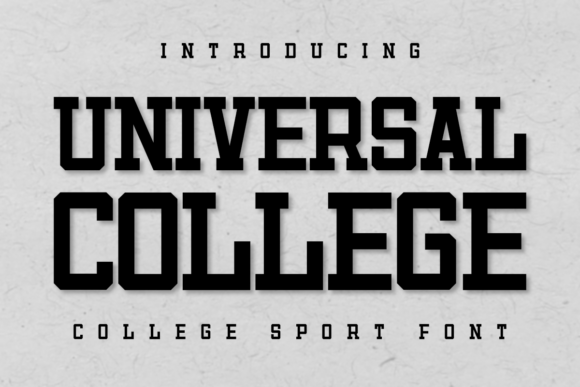 Universal College: The Bold Typeface That Elevates Small Business Branding