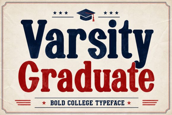 Varsity Graduate: A Bold Typeface for Modern Editorial Design