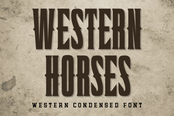 Western Horses: A Bold Display Font for Modern Editorial Design
